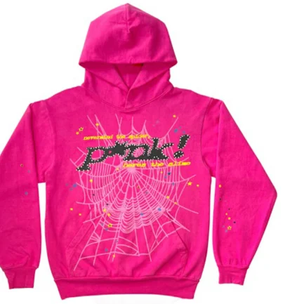 Sp5der Pink Hoodie Men Women
