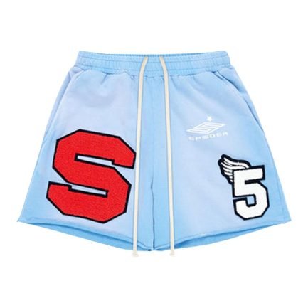 Sp5der Cut Sweatshort Vintage Blue