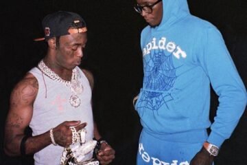New Arrival Light Blue Sp5der Hoodie