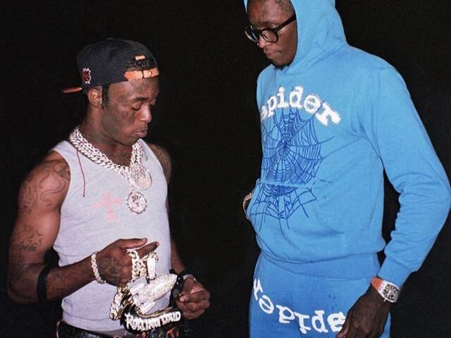 New Arrival Light Blue Sp5der Hoodie