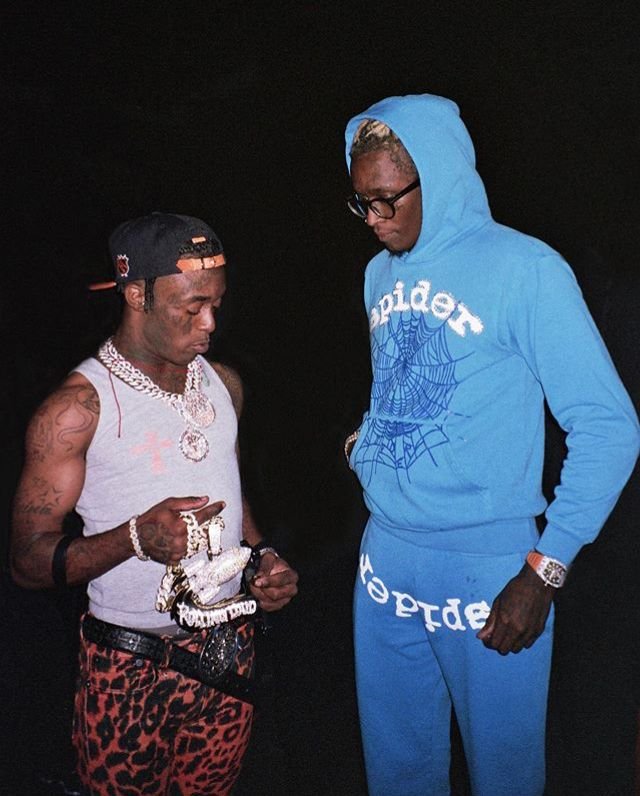 New Arrival Light Blue Sp5der Hoodie